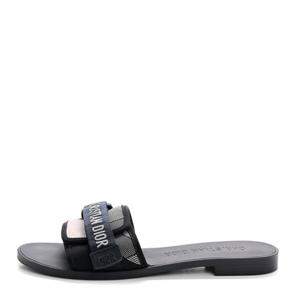 Christian Dior Technical Stretch Fabric Camouflage Dio(r)evolution Slide Sandals 41 Deep Blue 2 of 20