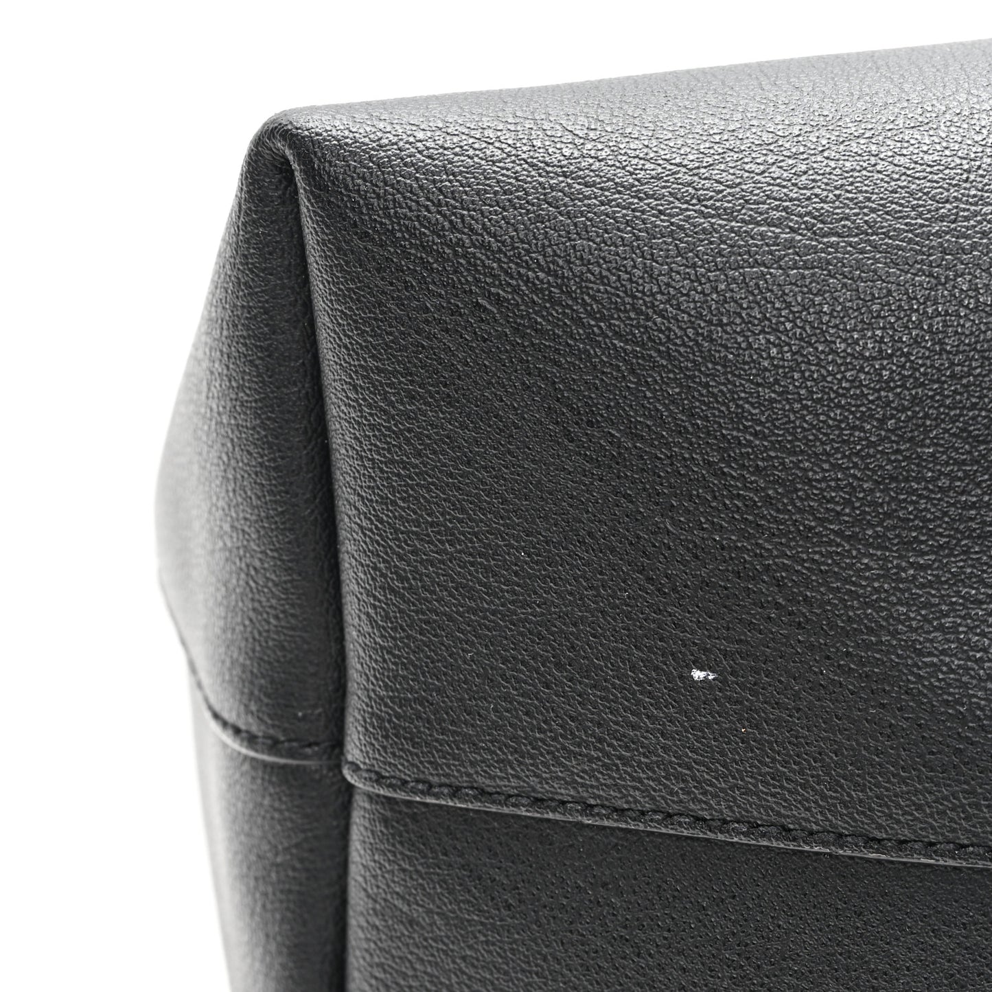 Calfskin Large Shopping Tote Black