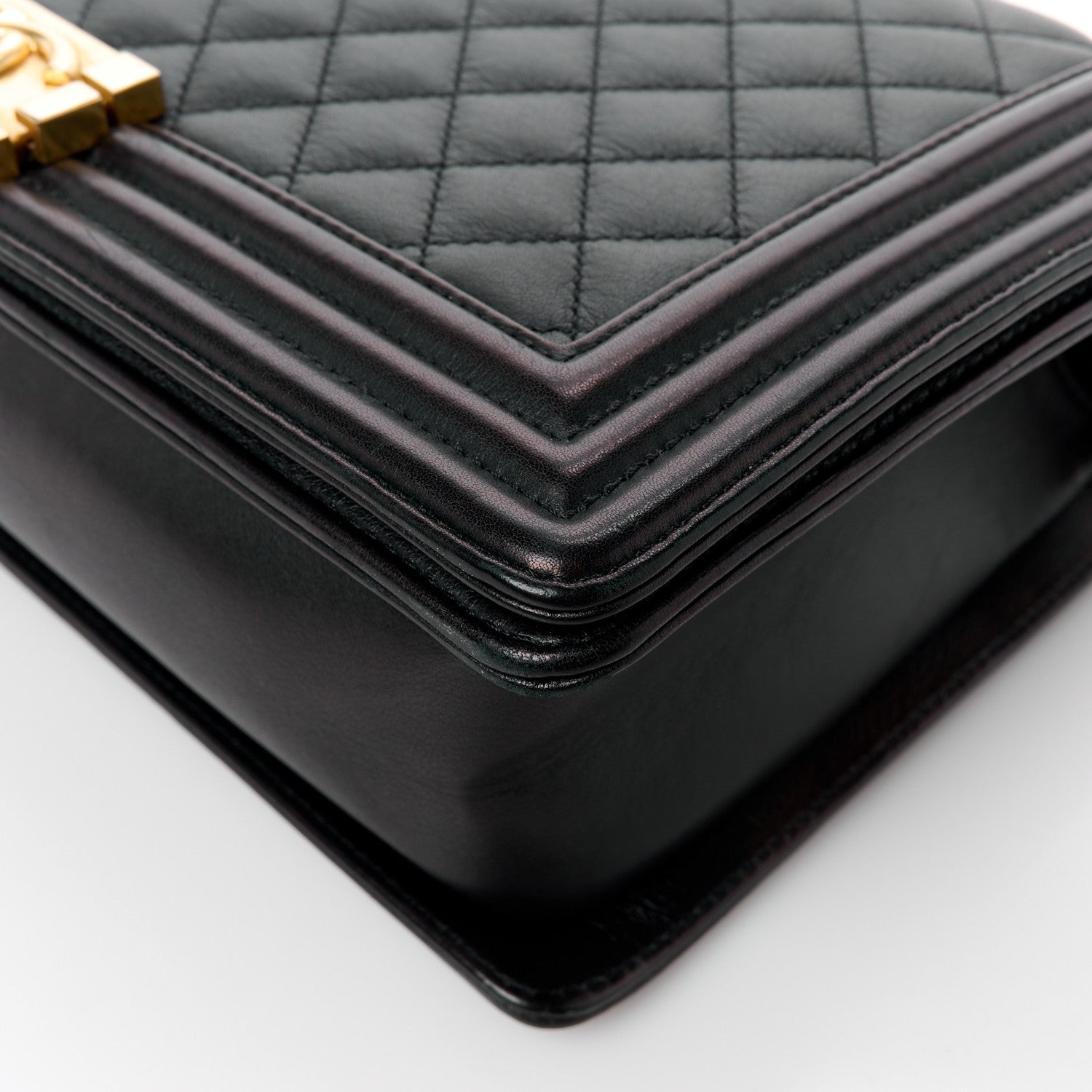 Chanel Calfskin Quilted New Medium Boy Flap Black 14 of 15