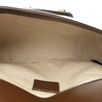 Gucci GG Supreme Monogram Web Mini Horsebit 1955 Shoulder Bag Beige Brown Sugar 5 of 15
