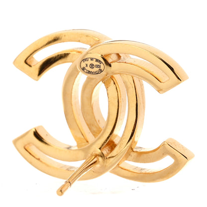 Chanel Metal Obazine CC Earrings Gold 4 of 5