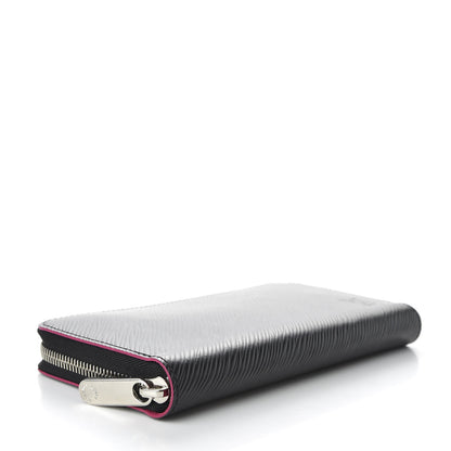 Louis Vuitton Epi Zippy Wallet Black Hot Pink 4 of 8