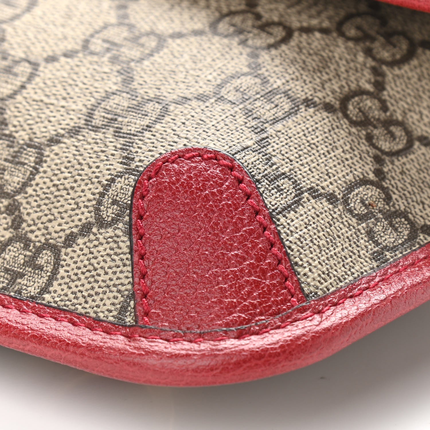 Gucci GG Supreme Web Totem Three Piece Monogram Shoulder Bag Red 10 of 11