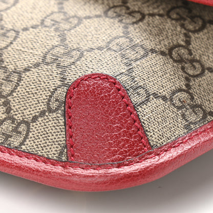 Gucci GG Supreme Web Totem Three Piece Monogram Shoulder Bag Red 10 of 11