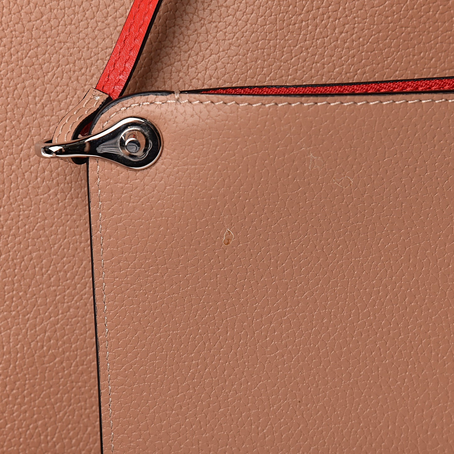 Calfskin Spikes East West Cabata Tote Nude
