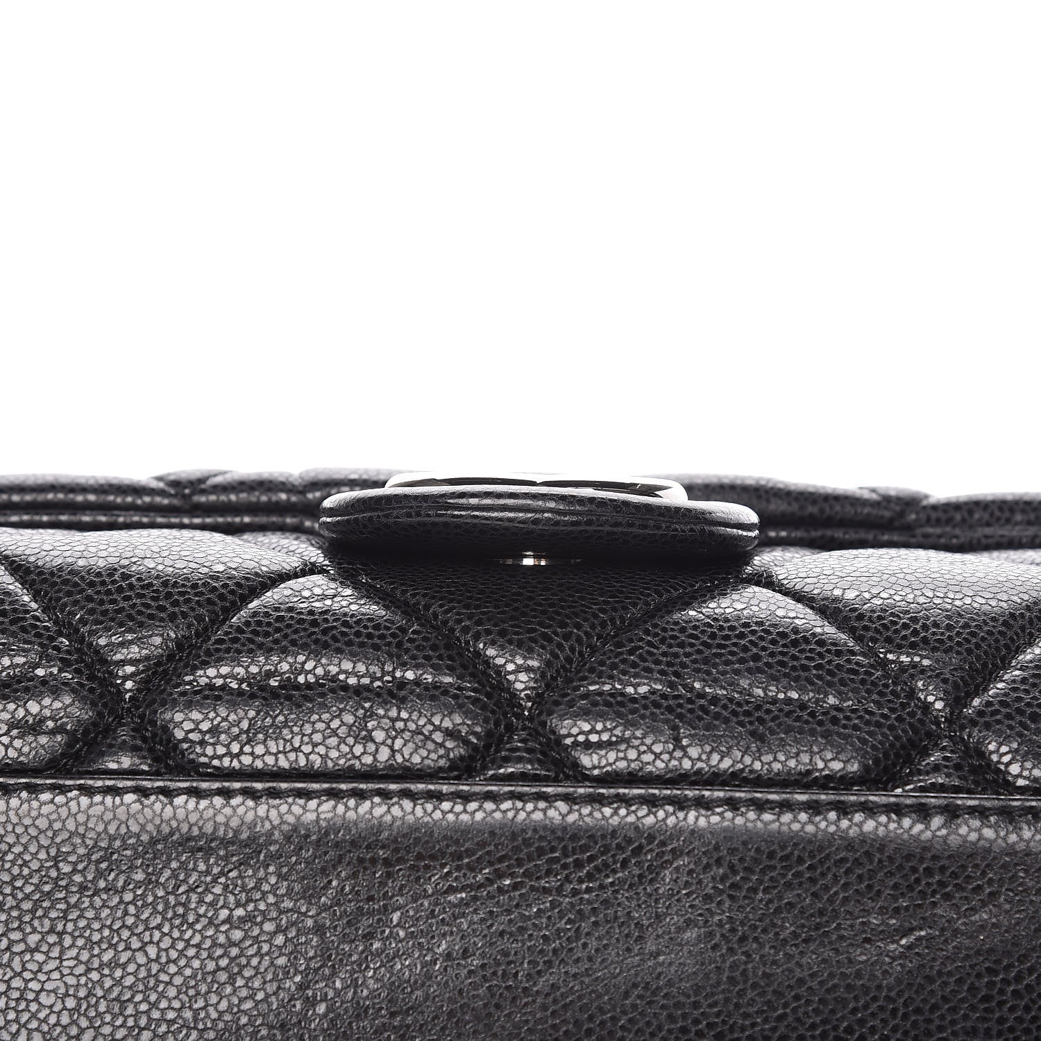 Chanel Glazed Caviar Medium Nature Flap Bag Black 14 of 16