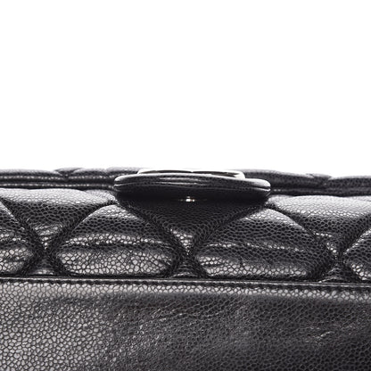 Chanel Glazed Caviar Medium Nature Flap Bag Black 14 of 16