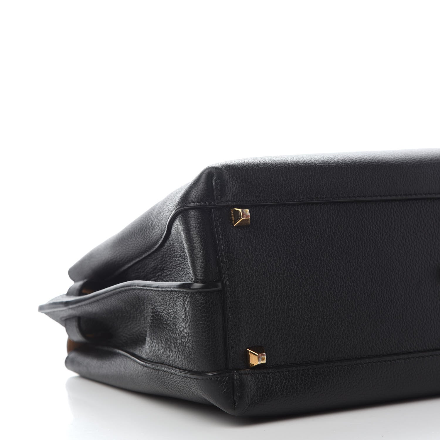 MCM Grained Calfskin Large Milla Tote Black 7 of 11