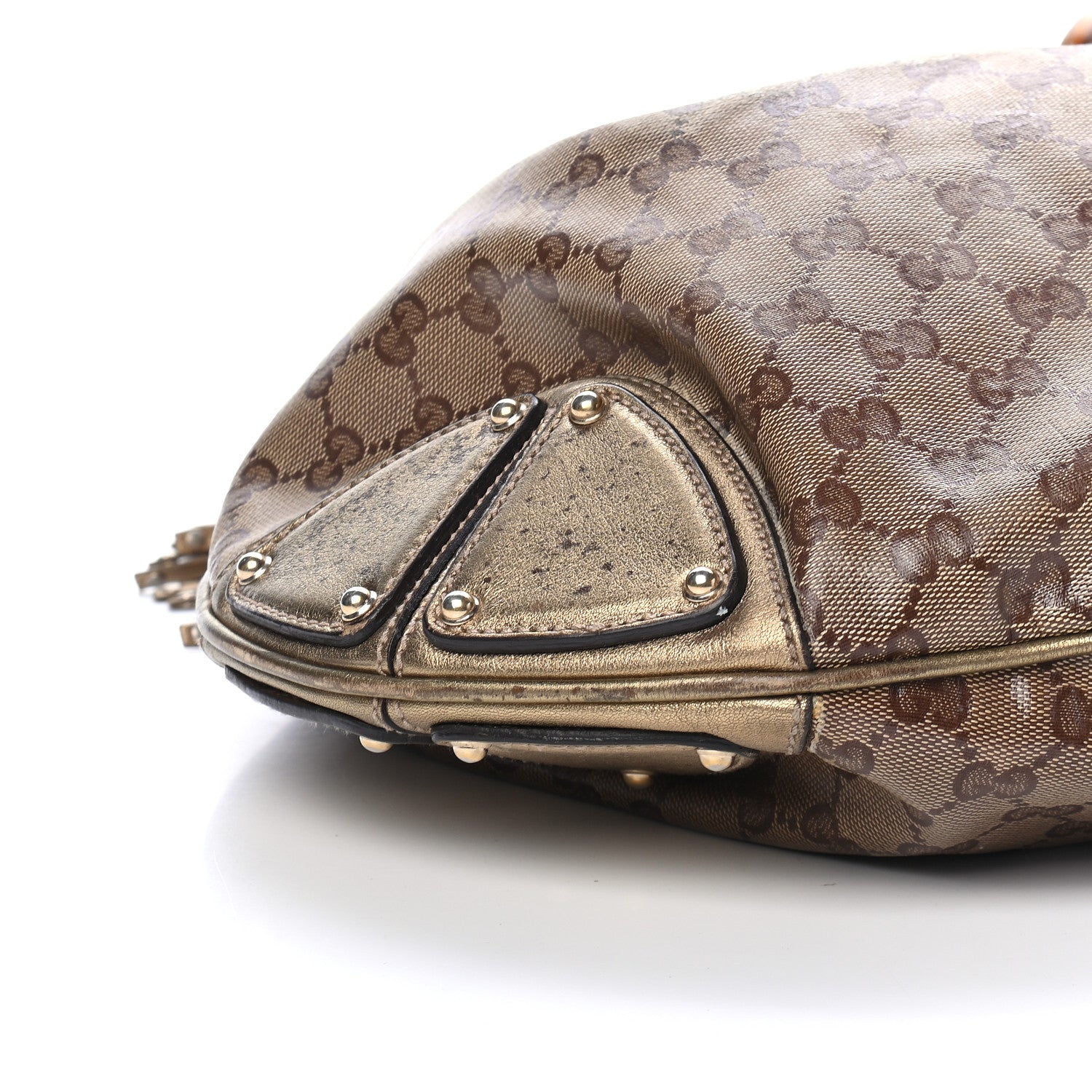 Gucci Crystal Monogram Large Indy Top Handle Bag 8 of 9