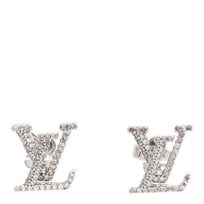 Louis Vuitton Crystal LV Iconic Earrings Silver 1 of 6