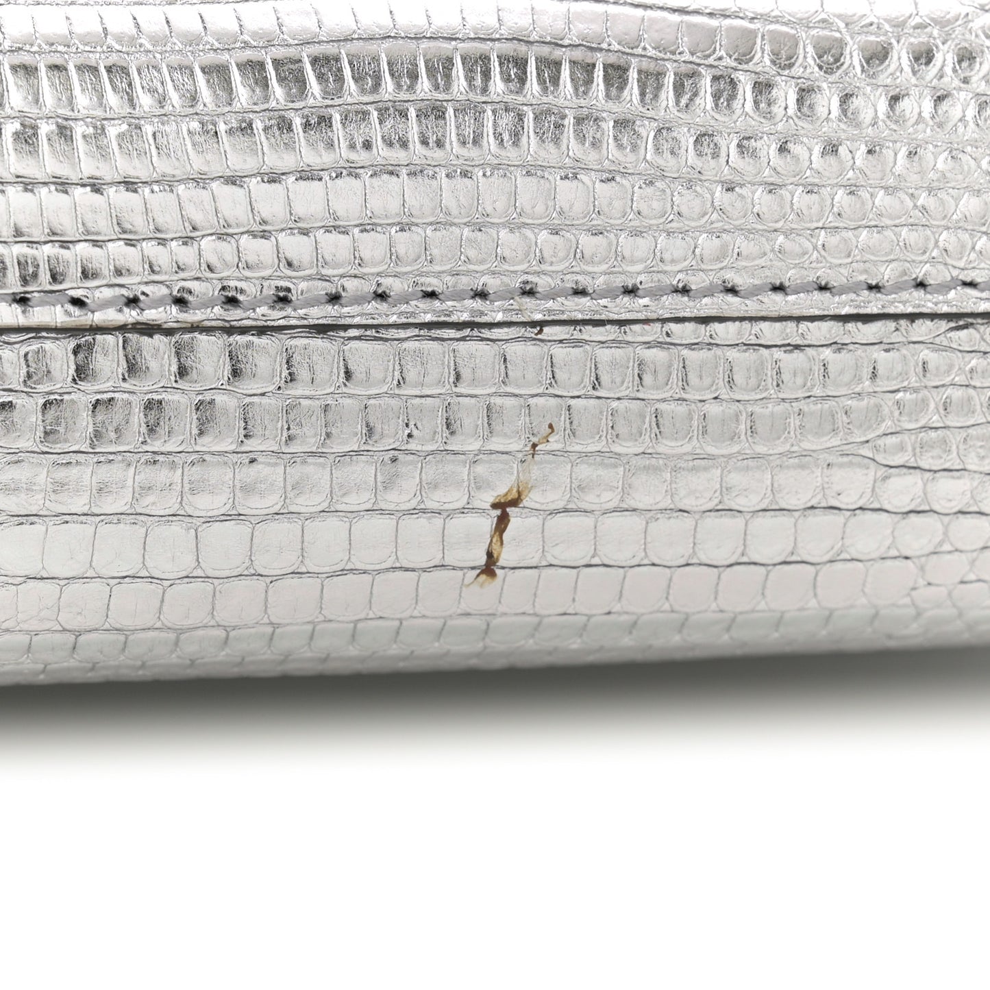 Lizard Mini Dionysus Chain Wallet Silver
