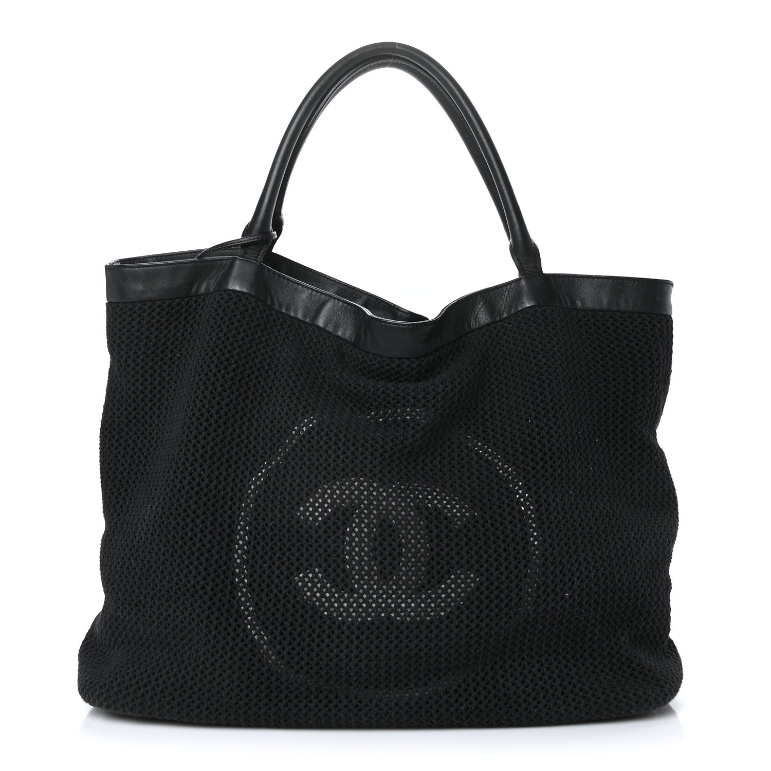 Chanel Cotton Net CC Tote Black 1 of 13