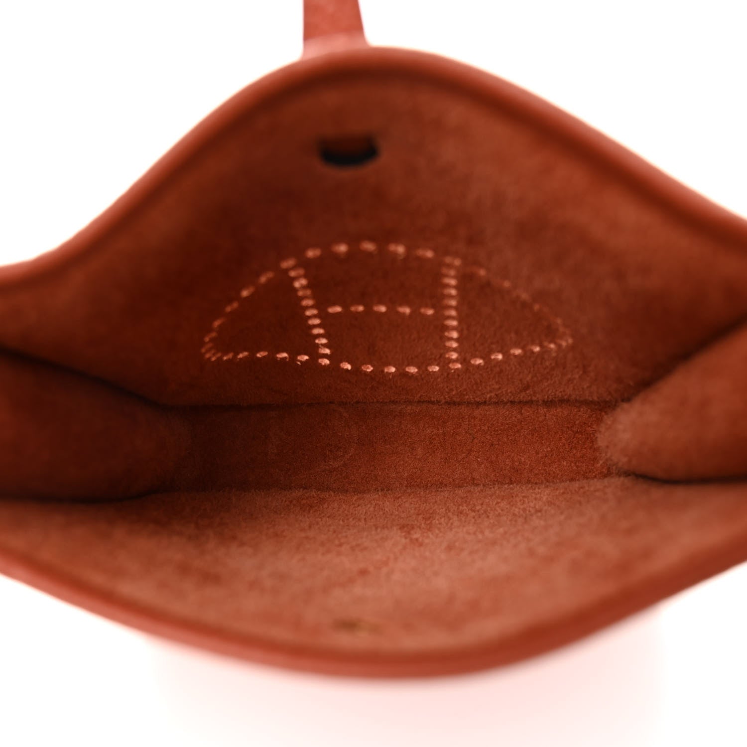 Hermes Taurillon Clemence Maxi Quadrille Evelyne TPM Cuivre Capucine Parme Rouge Duchess 6 of 10