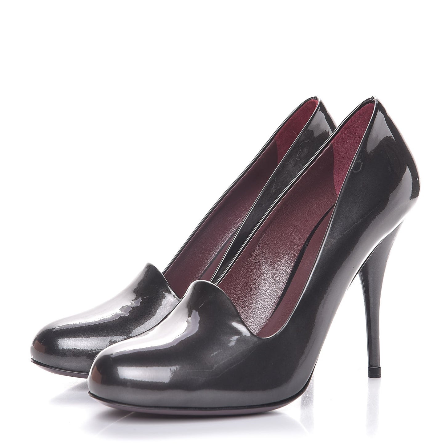Vernice Mordore Pumps 38 Piombo