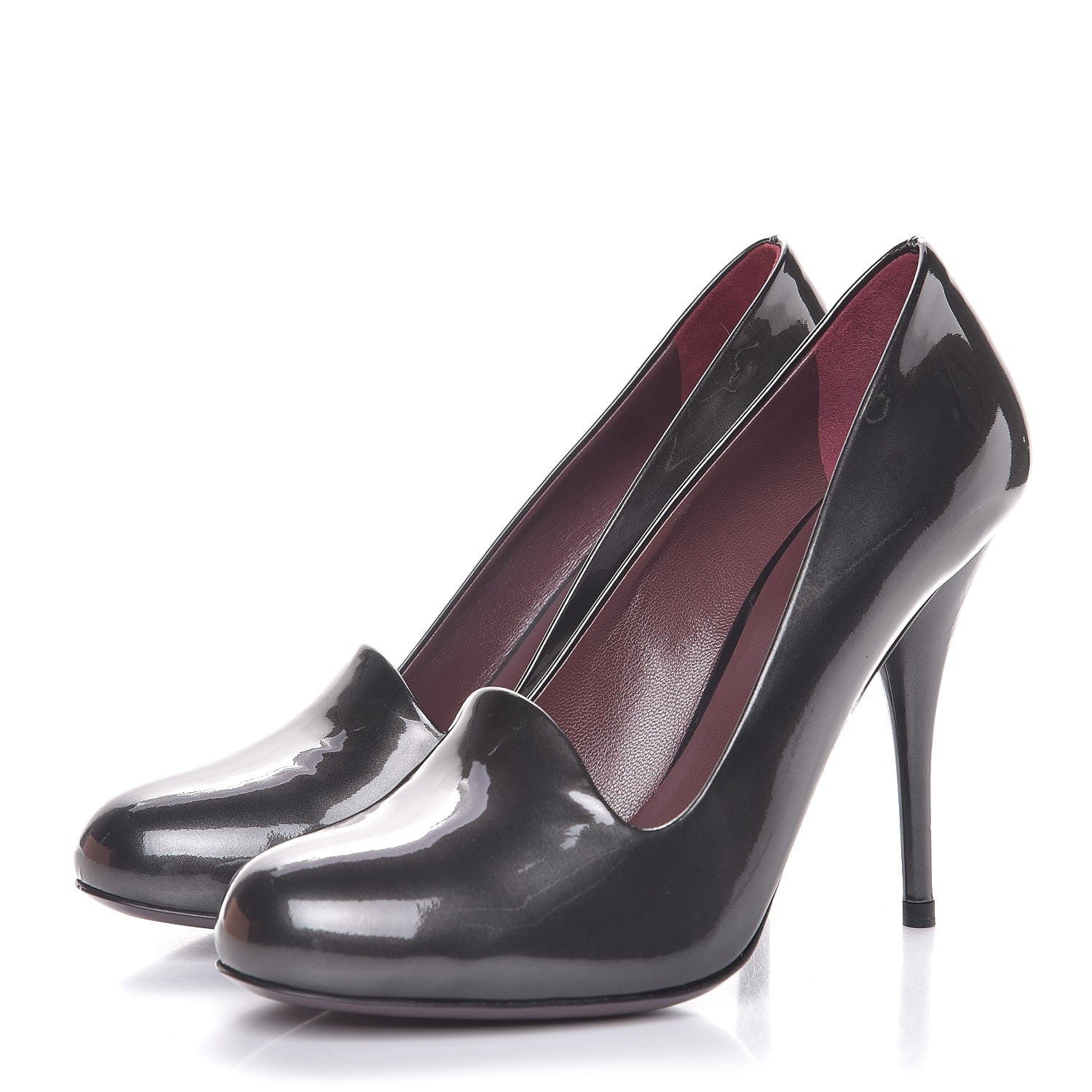 Miu Miu Vernice Mordore Pumps 38 Piombo 3 of 12