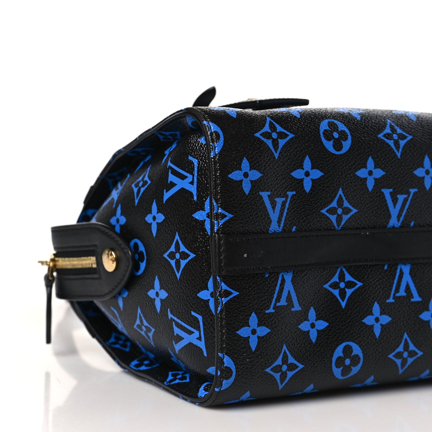 Colored Monogram Speedy Amazon PM Blue Black
