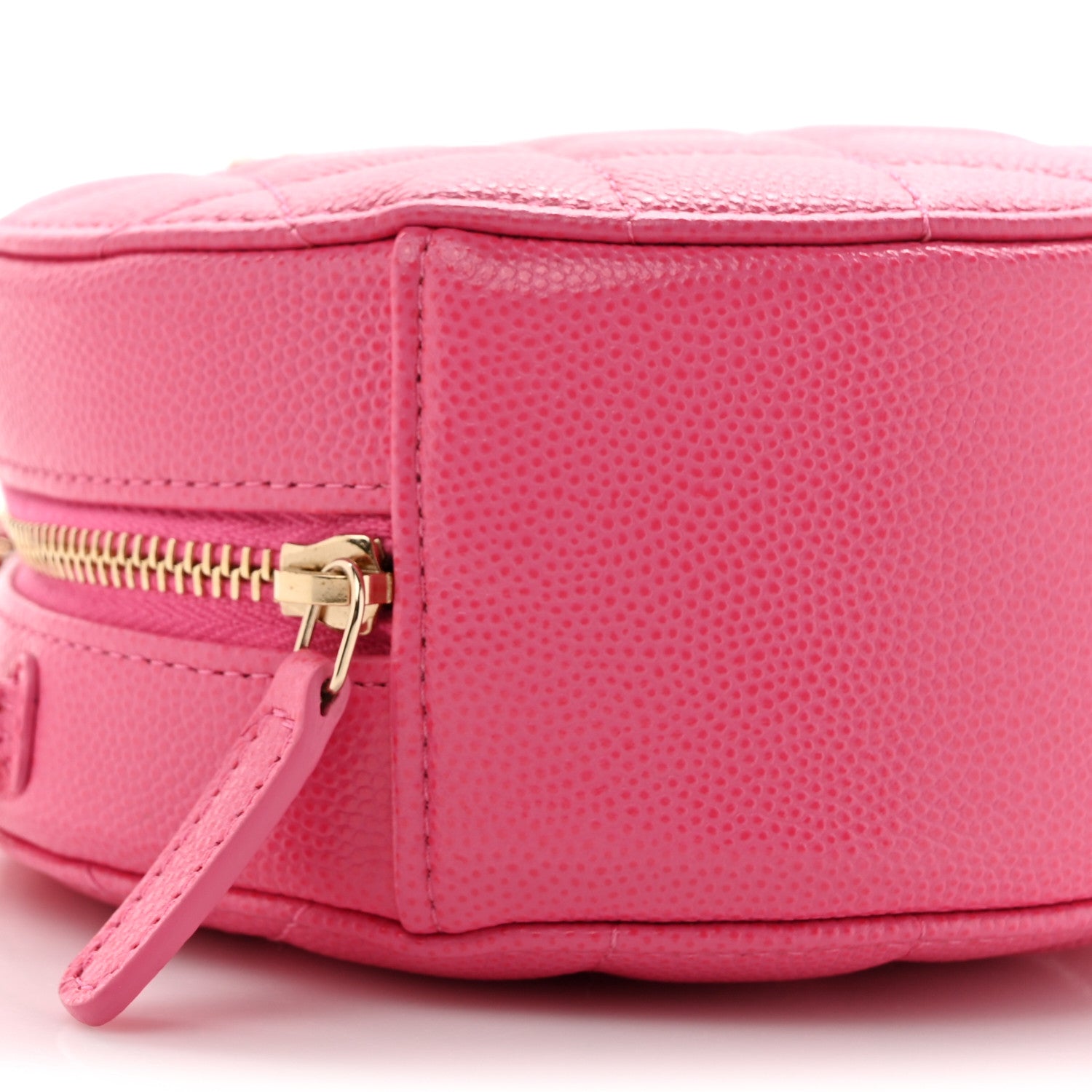 Chanel Caviar Quilted Round Clutch With Chain Pink 10 of 10