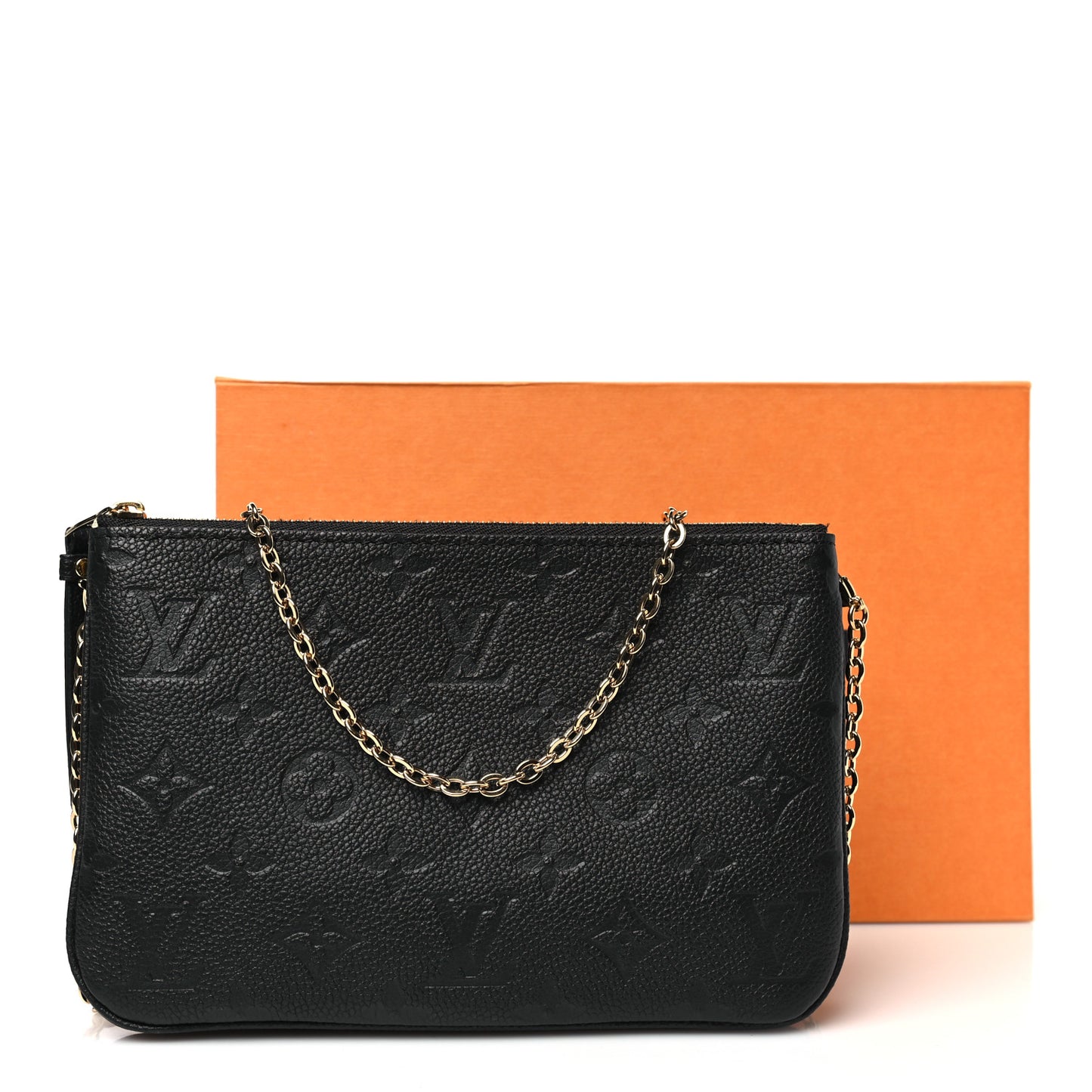 Empreinte Double Zip Pochette Black