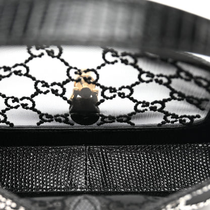 Gucci Lizard Mesh GG Crystals Mini Jackie 1961 Black 5 of 9