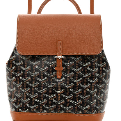 Goyard Goyardine Calfskin Mini Alpin Backpack Black Gold 7 of 10