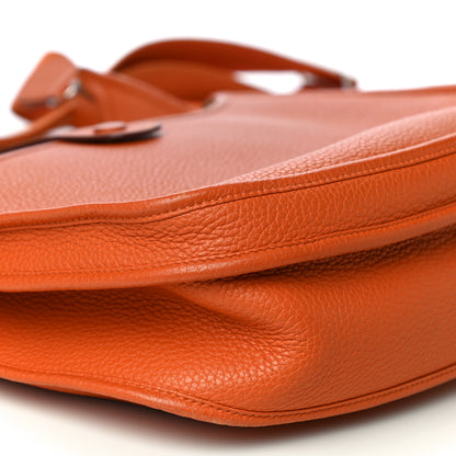 Hermes Taurillon Clemence Evelyne III GM Orange 15 of 19