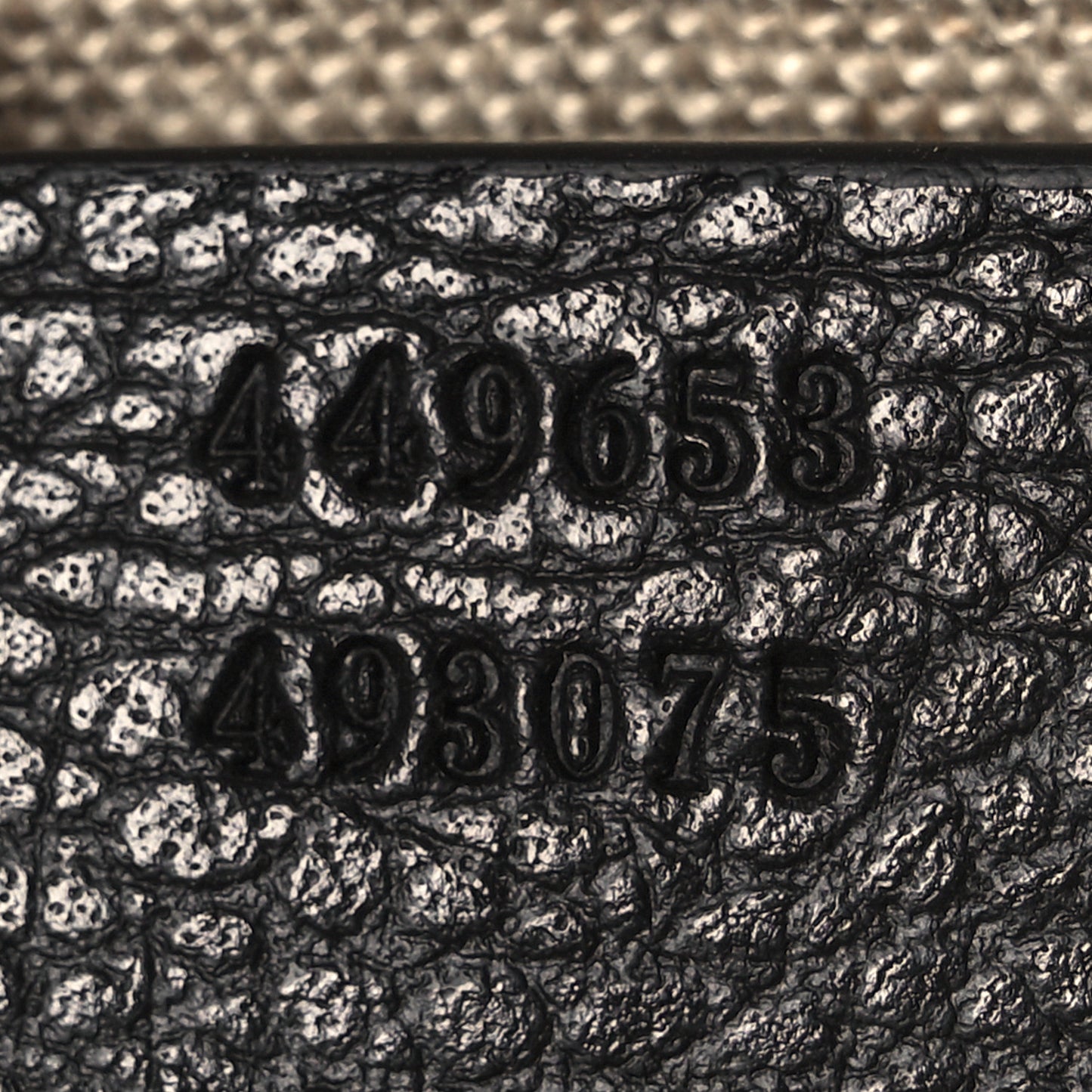 Pebbled Calfskin Large Bamboo Clutch Black