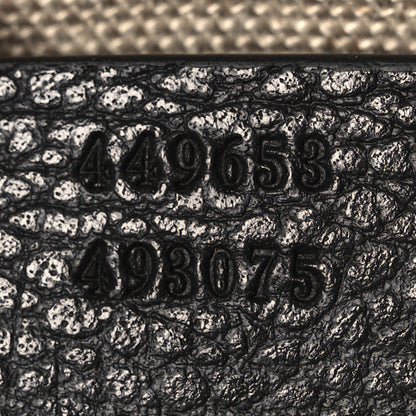 Gucci Pebbled Calfskin Large Bamboo Clutch Black 7 of 10