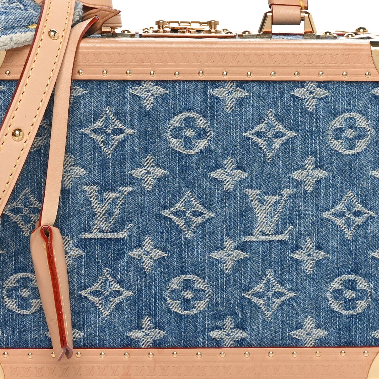 Monogram Denim Petite Valise Blue