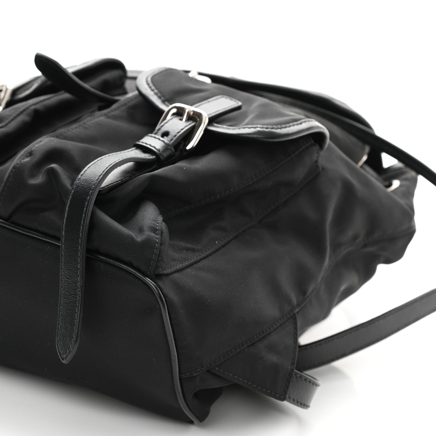 Prada Tessuto Nylon Vitello Backpack Black 8 of 8