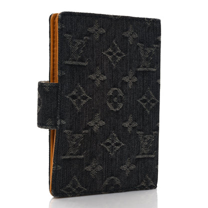 Louis Vuitton Denim Monogram Agenda PM Black 3 of 7