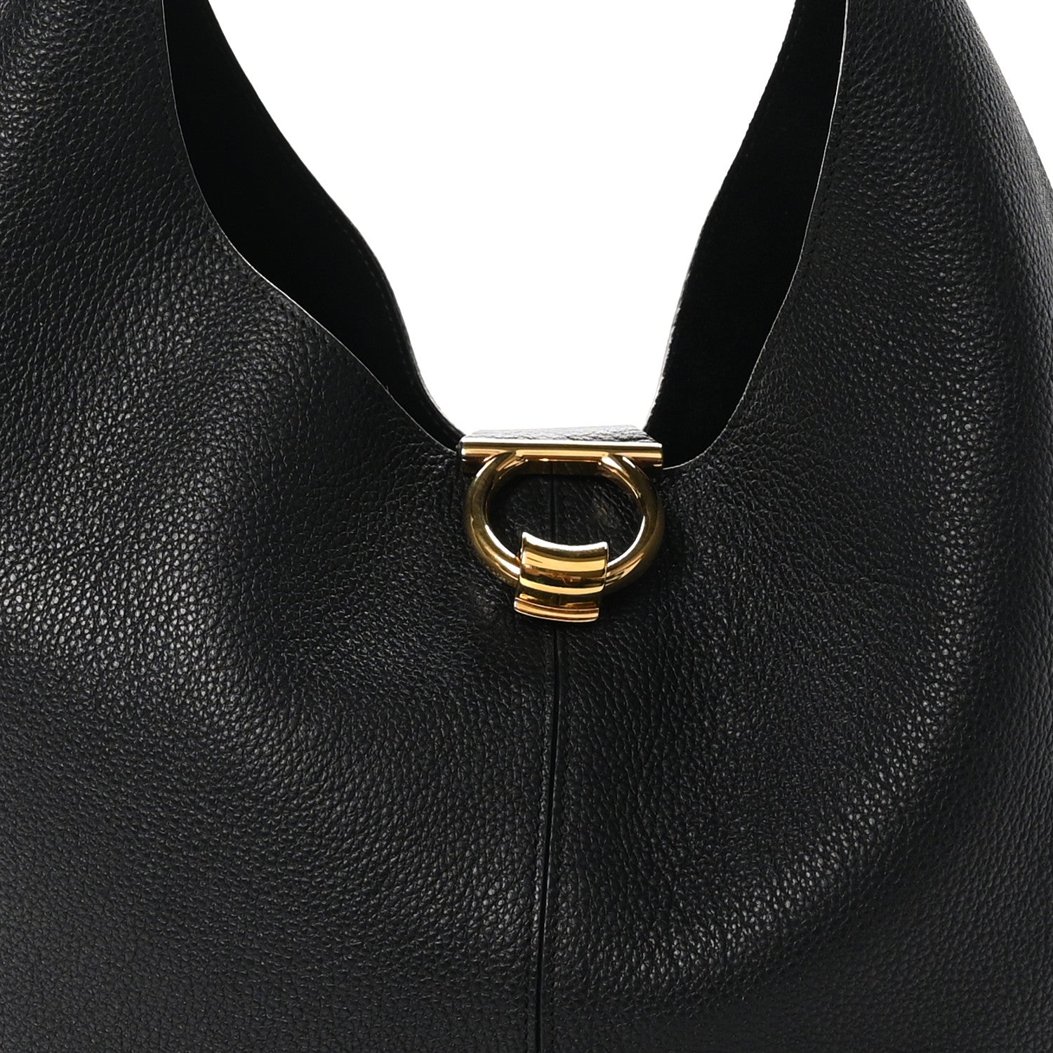 Salvatore Ferragamo Calfskin Margot Hobo Black 8 of 11