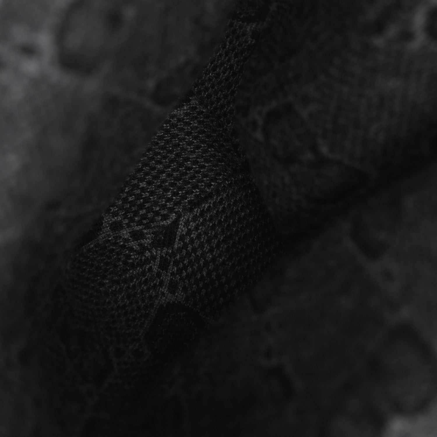 Gucci Wool Monogram Doubly G Beanie Hat L Black Dark Grey 4 of 5