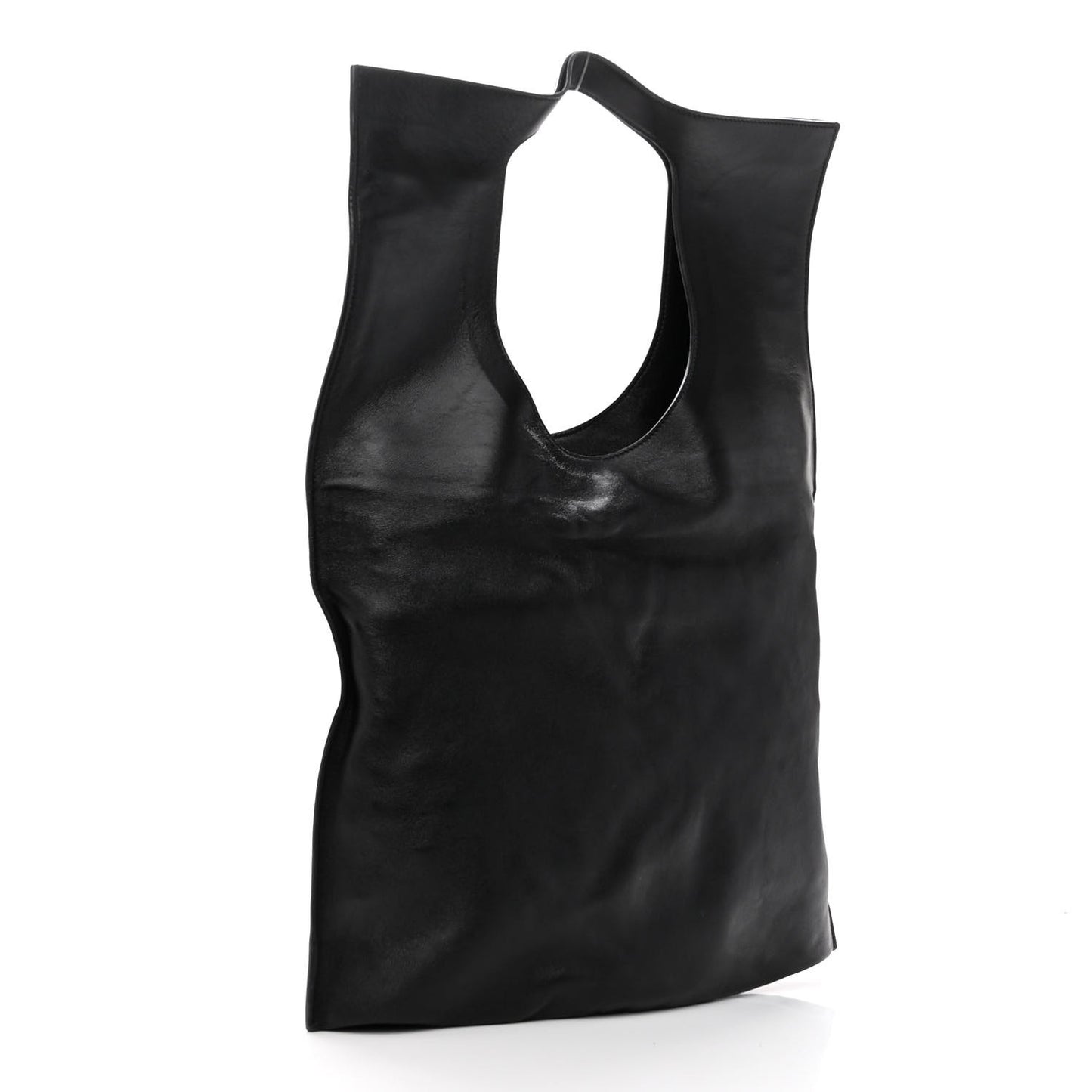 Ramskin Large Alix Padlock Zip Shoulder Bag Black