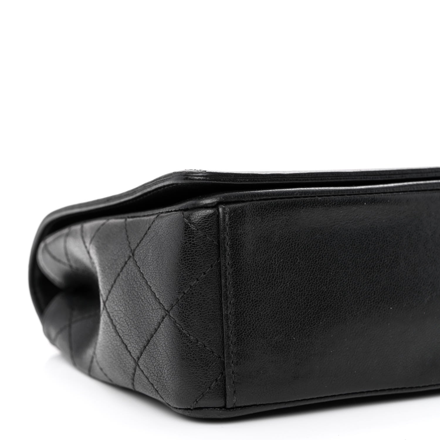 Chanel Sheepskin Quilted Vintage Mademoiselle Flap Black 9 of 10