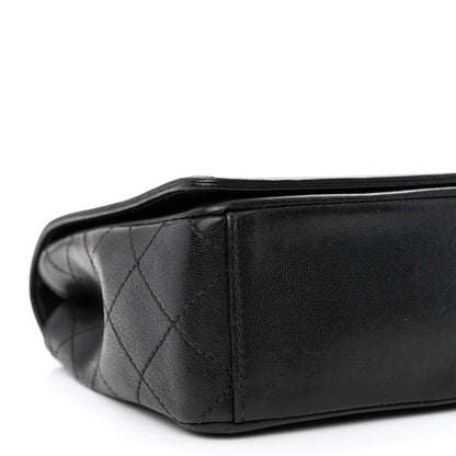 Chanel Sheepskin Quilted Vintage Mademoiselle Flap Black 9 of 10