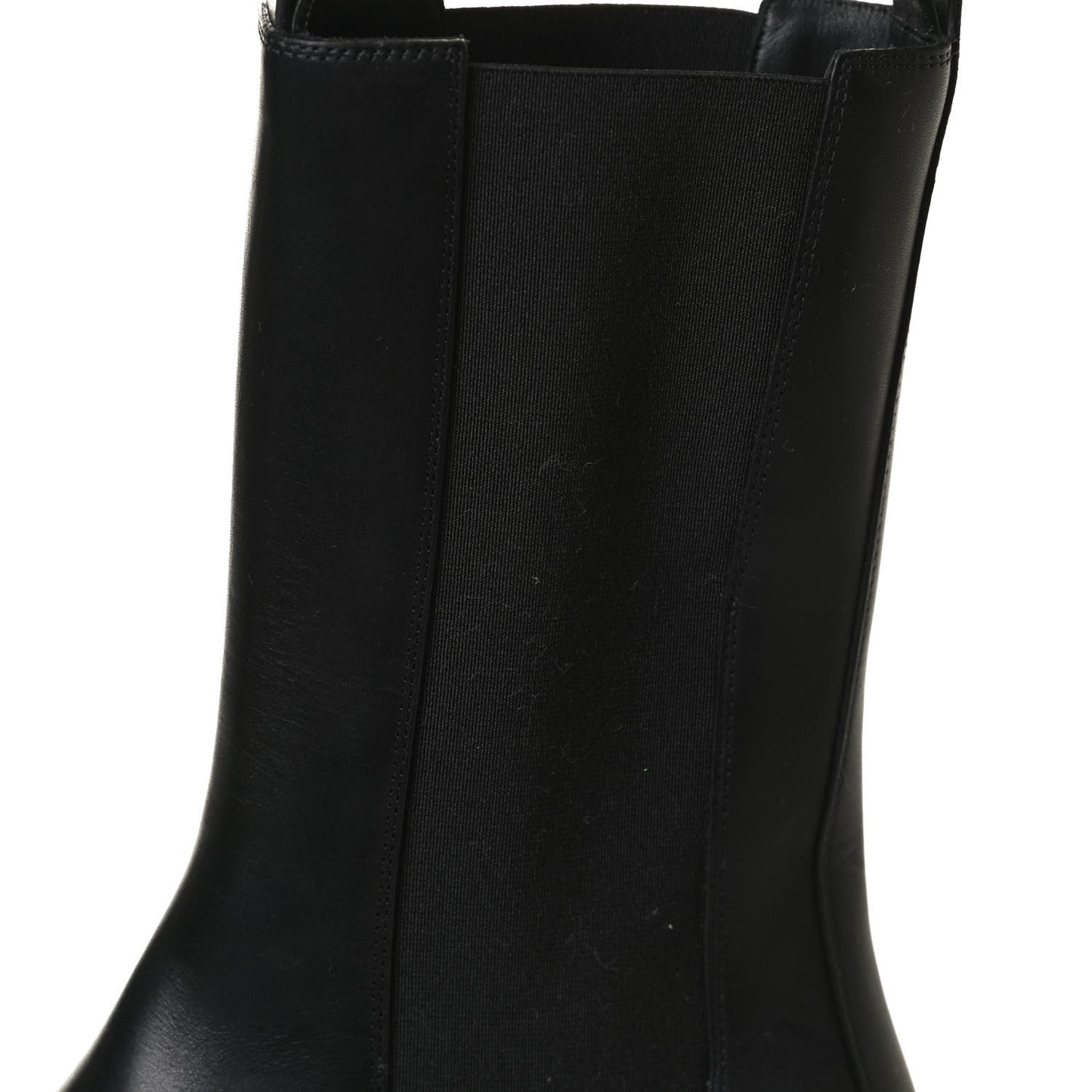 Calfskin The Tire Chelsea Boots 39 Black Seagrass