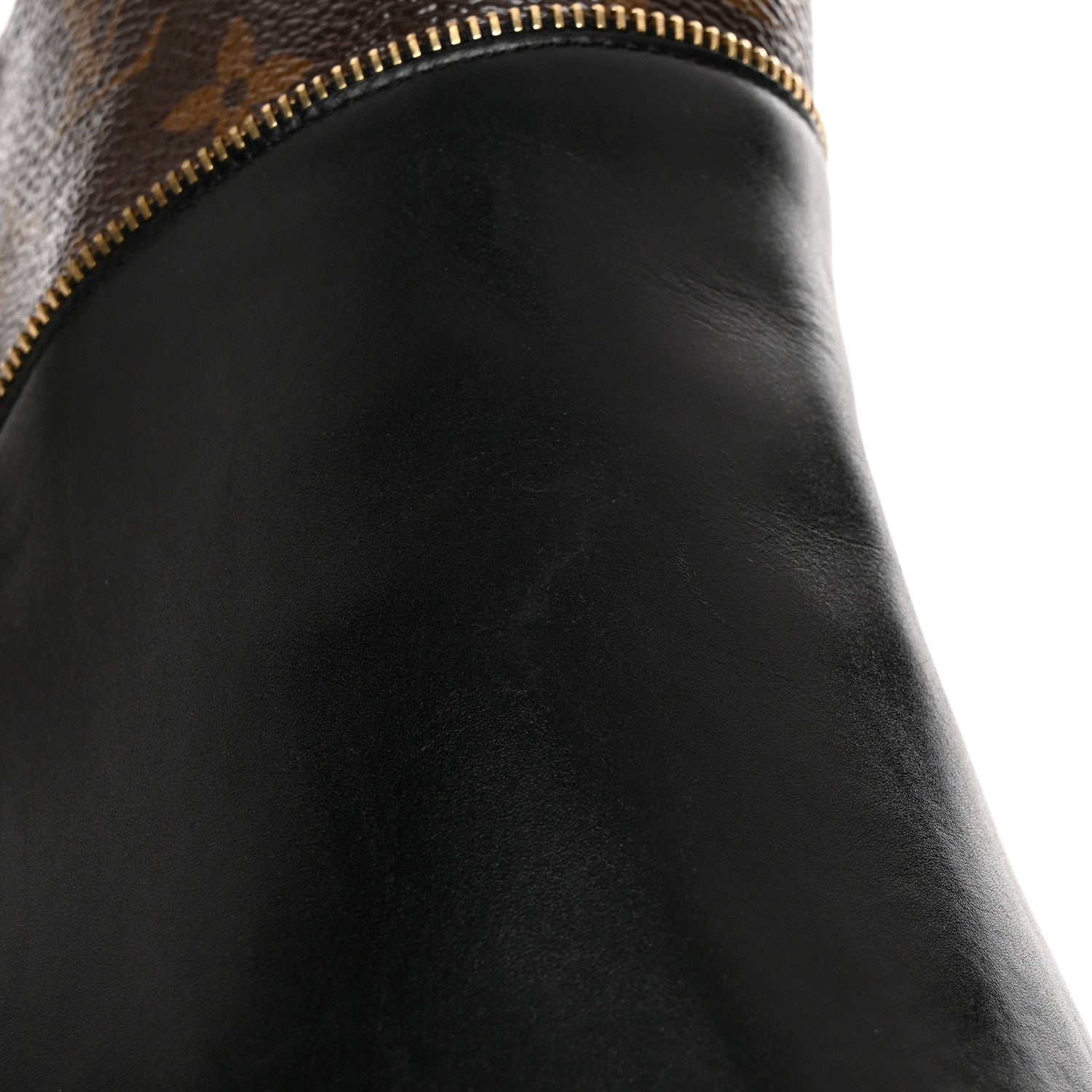 Louis Vuitton Calfskin Monogram Afterglow Platform Ankle Boots 38 Black 15 of 15
