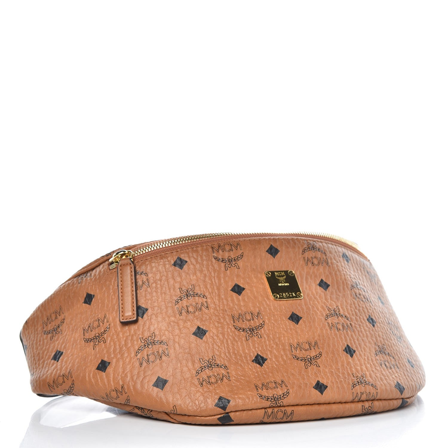 MCM Visetos Stark Belt Bag Cognac 5 of 9