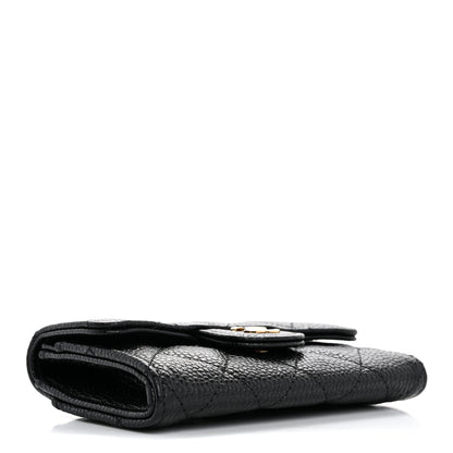 Chanel Caviar Quilted Flap Card Holder Wallet Black 4 of 8