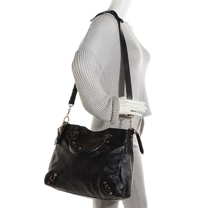 Balenciaga Agneau Giant 12 Rose Gold Hardware Velo Black 2 of 11