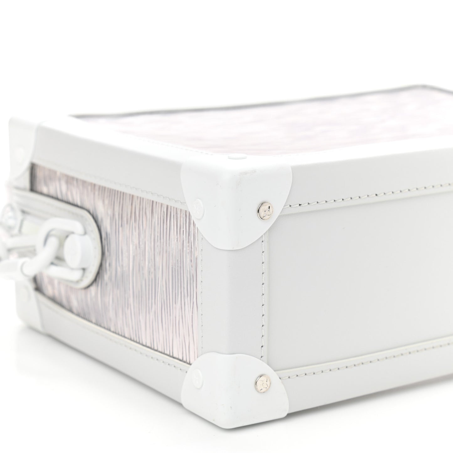 Calfskin PVC Epi Plage Soft Trunk Optic White