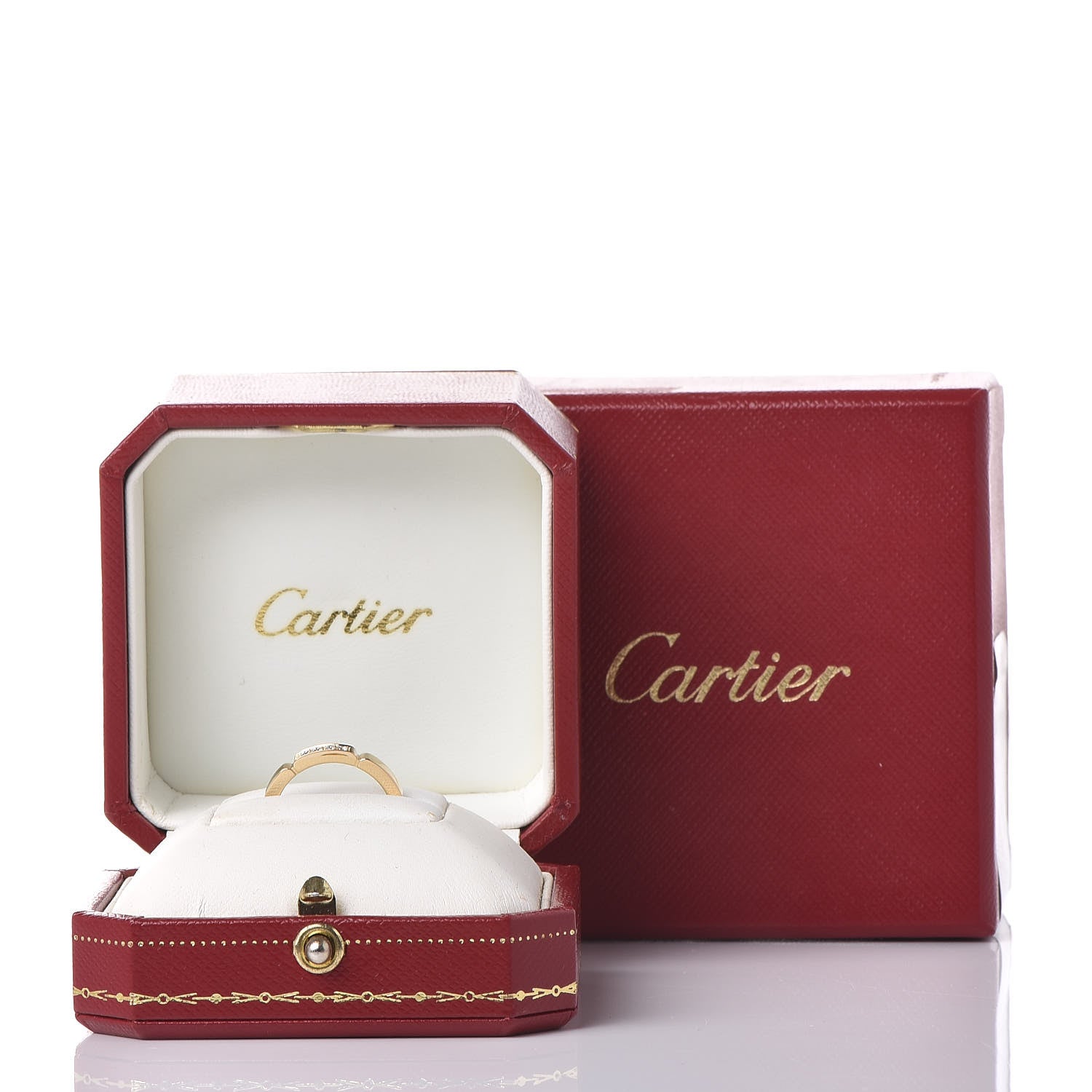 Cartier 18K Yellow Gold Diamond Maillon Panthere Wedding Band Ring 49 4.75 8 of 8