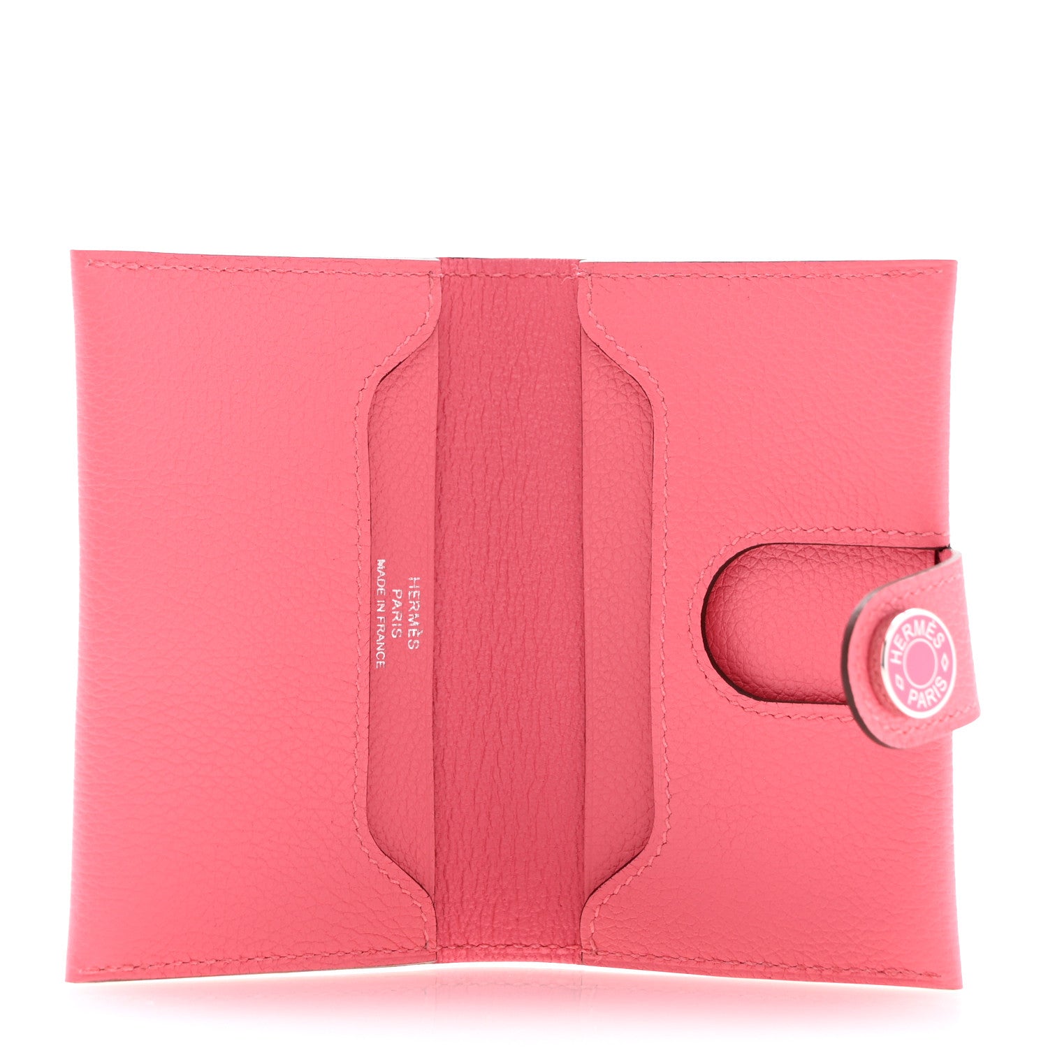 Hermes Evercolor RMS Card Holder Rose Azalee 5 of 8
