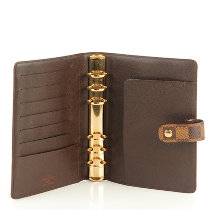 Louis Vuitton Damier Ebene Medium Ring Agenda Cover 5 of 7
