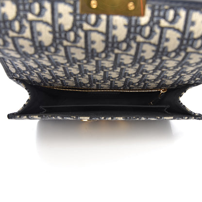 Christian Dior Oblique 30 Montaigne Flap Bag Blue 5 of 10