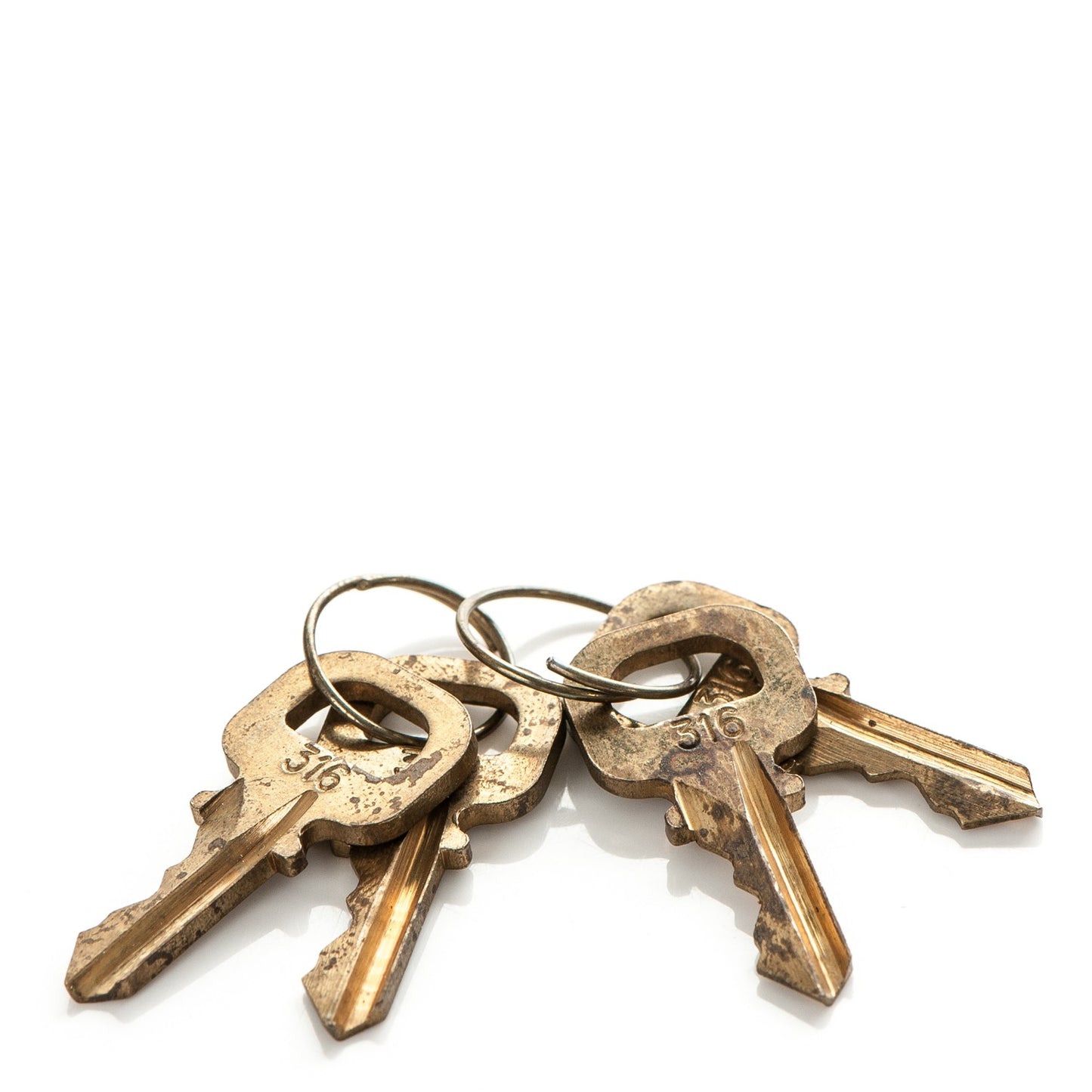 Brass Lock and 2 Keys Set #316