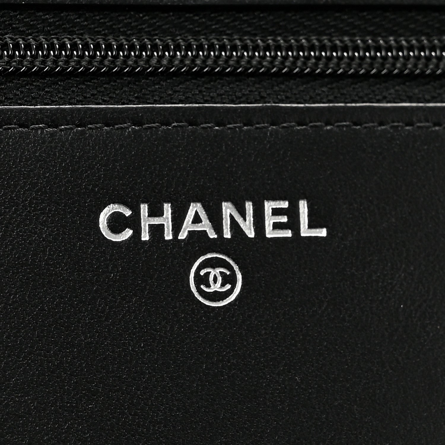 Chanel Lambskin Studded Wallet On Chain WOC Black 6 of 11