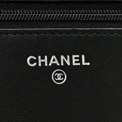 Chanel Lambskin Studded Wallet On Chain WOC Black 6 of 11