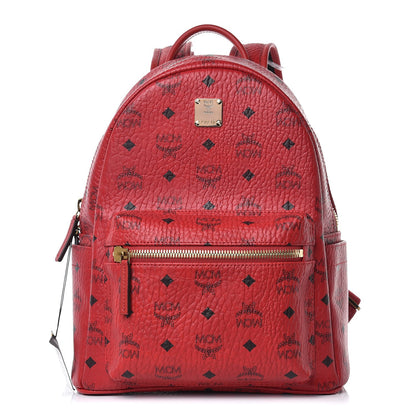 MCM Visetos Small Stark Backpack Ruby Red 1 of 8