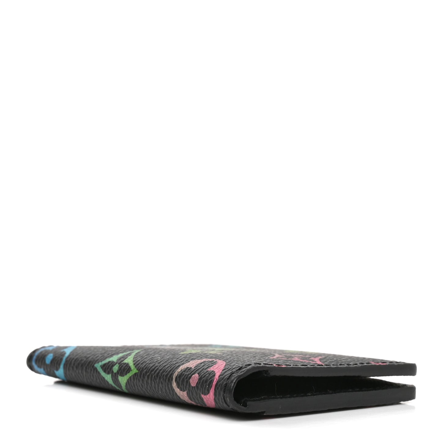 Monogram Iridescent Pocket Organizer NM Black